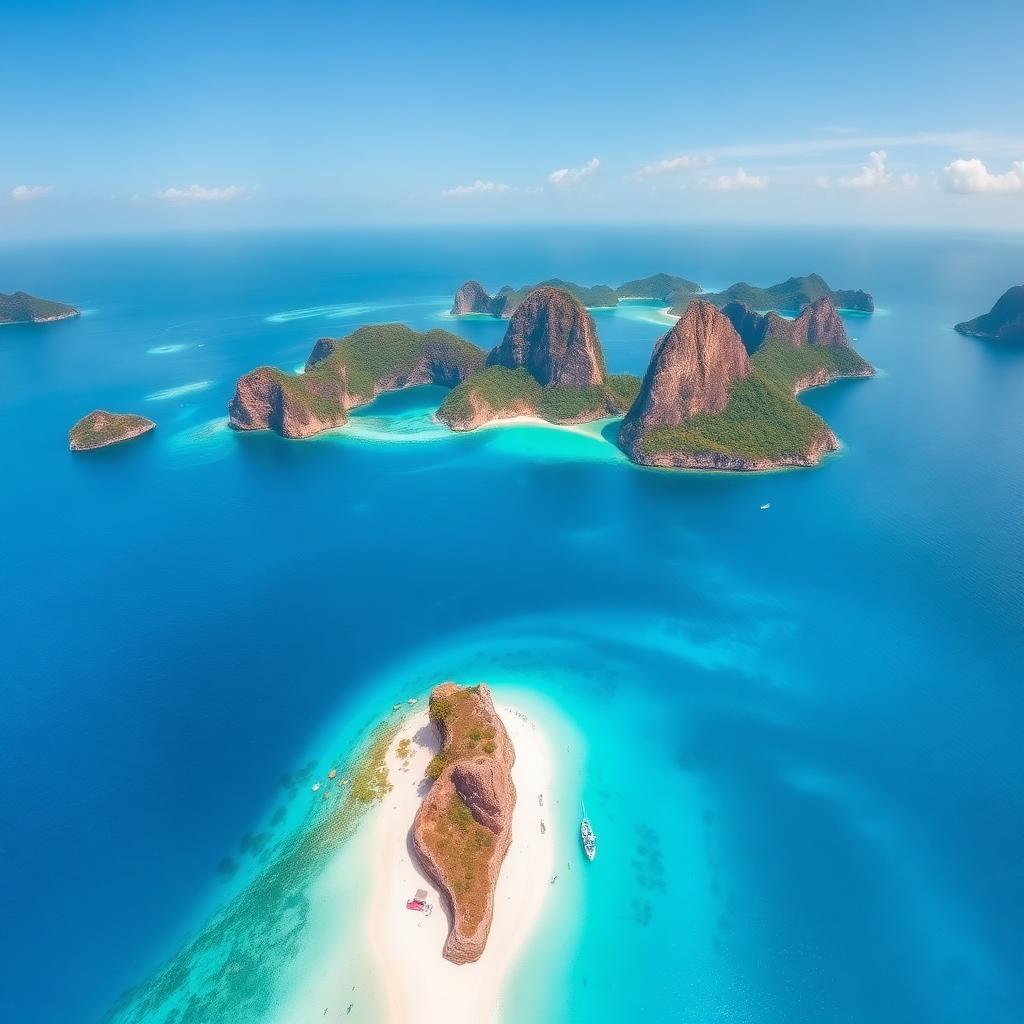 Sail Rock viewpoint on Koh Similan with turquoise water below