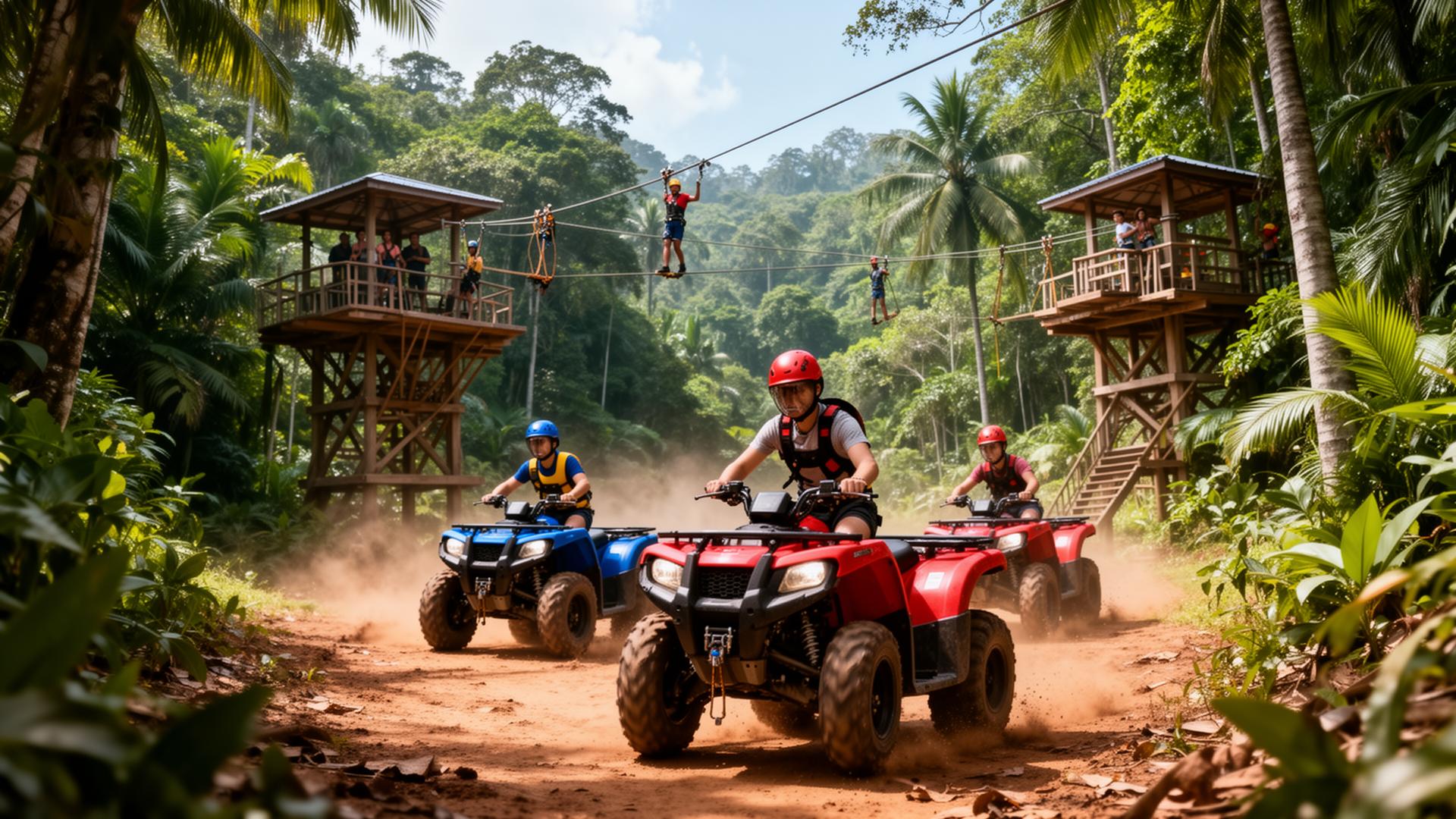 Phuket ATV Quad Bike + Jungle Zipline Adventure