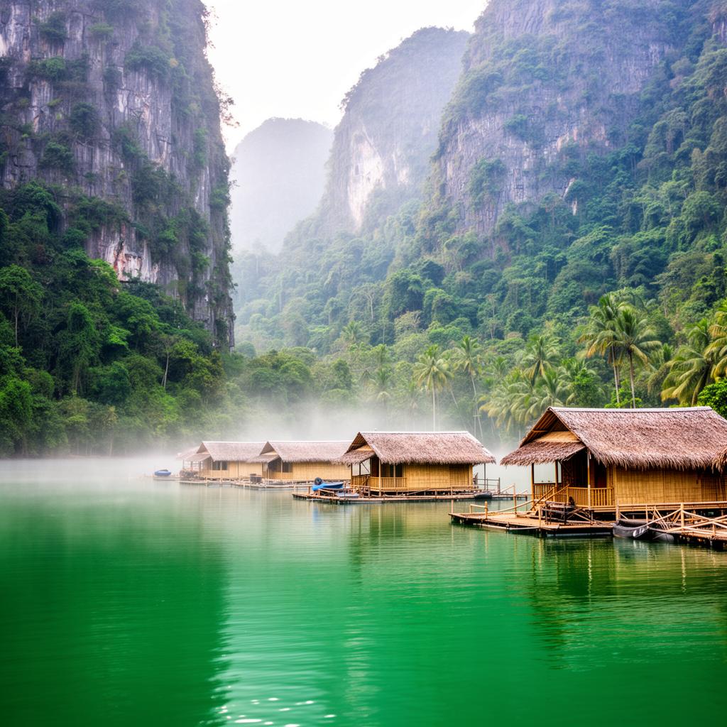 Cheow Lan Lake Overnight Raft House